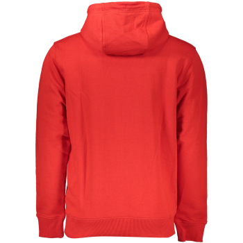 TOMMY HILFIGER MEN'S RED ORGANIC COTTON HOODIE