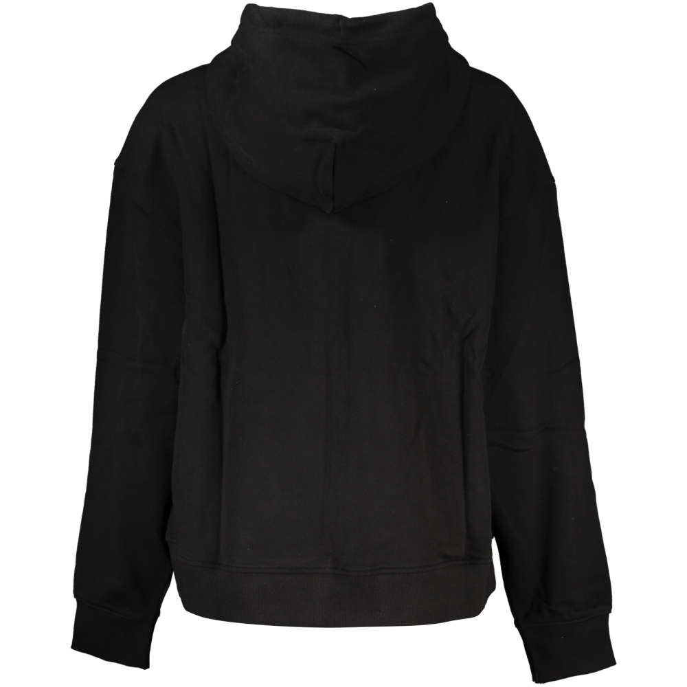 TOMMY HILFIGER WOMEN'S BLACK ZIPPED HOODIE