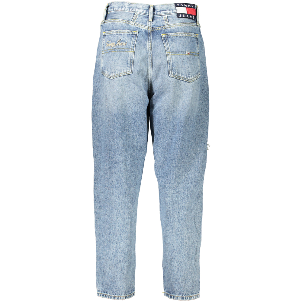 TOMMY HILFIGER MOM JEANS WITH WASHED AND WORN EFFECT