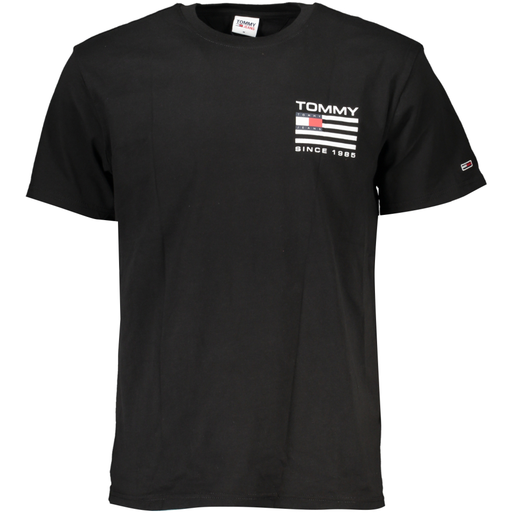 TOMMY HILFIGER MEN'S BLACK T-SHIRT