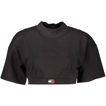 TOMMY HILFIGER WOMEN'S SHORT BLACK T-SHIRT