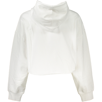 TOMMY HILFIGER WOMEN'S WHITE SHORT HOODIE