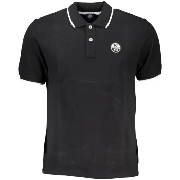 NORTH SAILS MEN'S BLACK SHORT SLEEVED POLO SHIRT