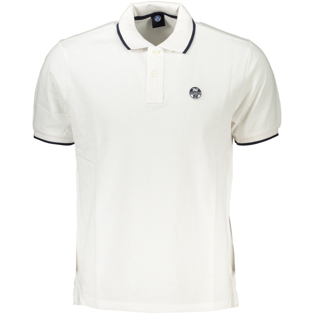 NORTH SAILS MEN'S WHITE SHORT SLEEVED POLO SHIRT