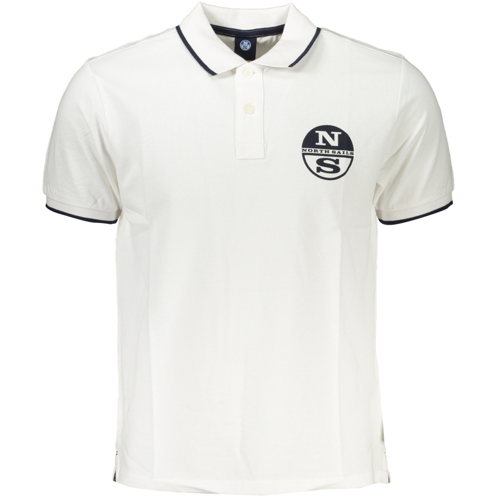 NORTH SAILS MEN'S WHITE SHORT SLEEVED POLO SHIRT