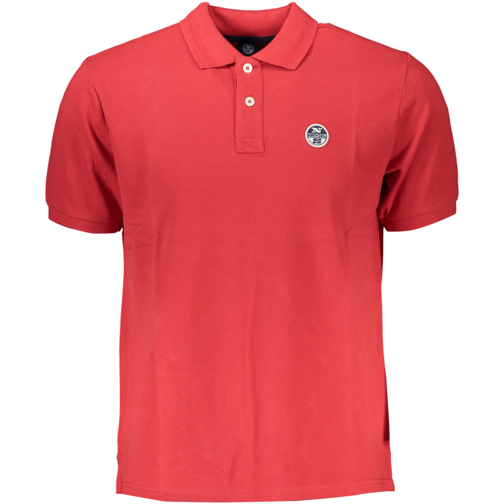 NORTH SAILS MEN'S RED SHORT SLEEVED POLO SHIRT