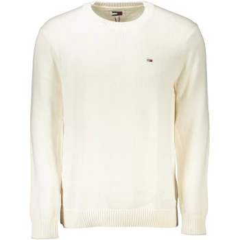 TOMMY HILFIGER MEN'S WHITE SWEATER