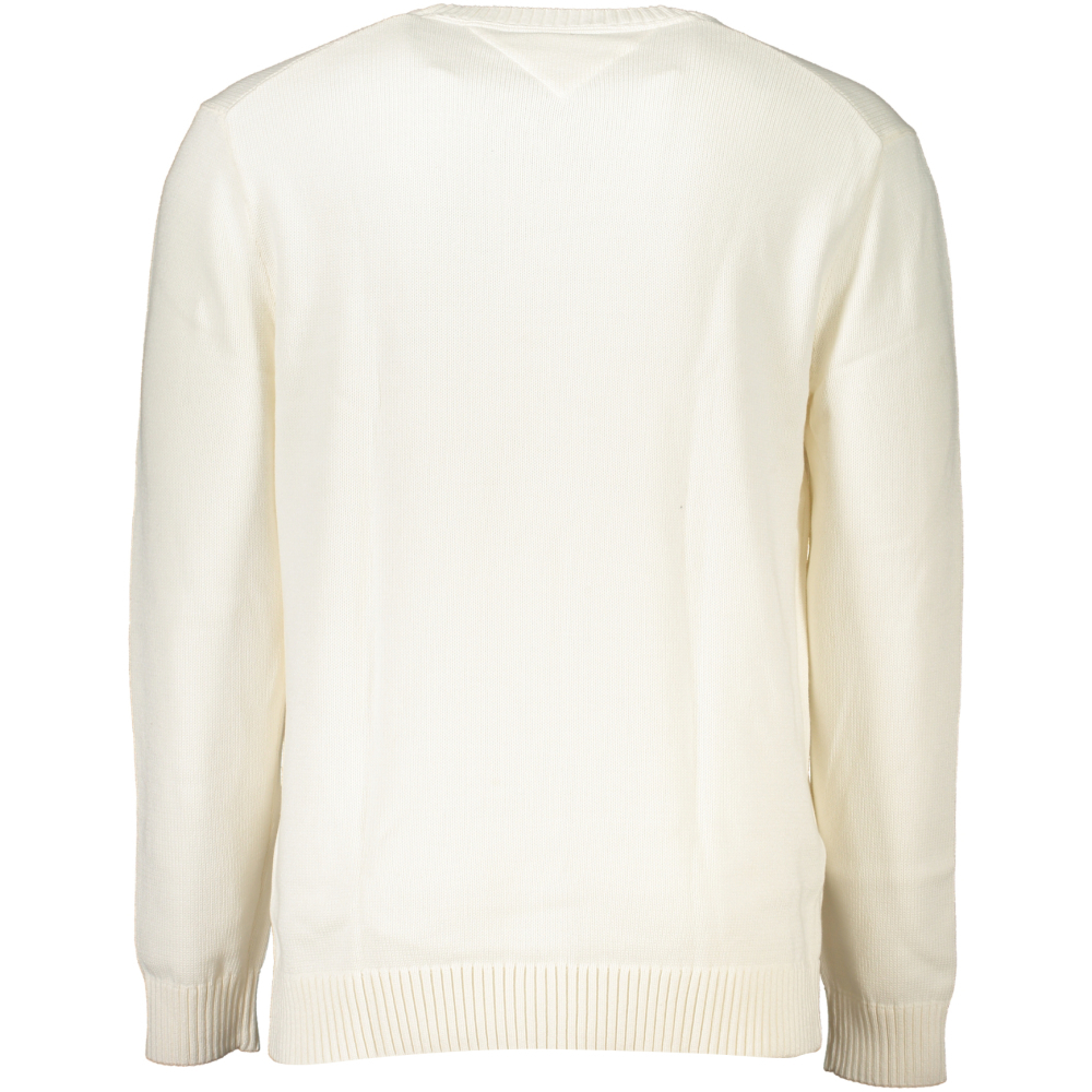 TOMMY HILFIGER MEN'S WHITE SWEATER