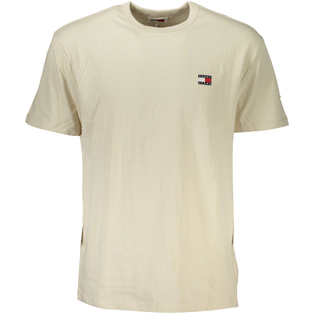 TOMMY HILFIGER MEN'S BEIGE T-SHIRT