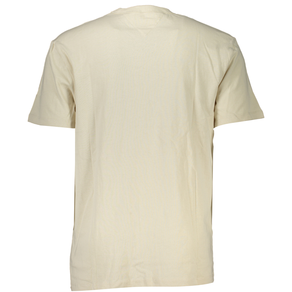 TOMMY HILFIGER MEN'S BEIGE T-SHIRT