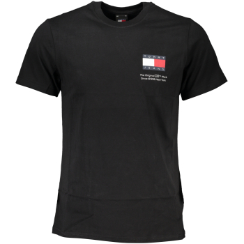 TOMMY HILFIGER MEN'S BLACK T-SHIRT