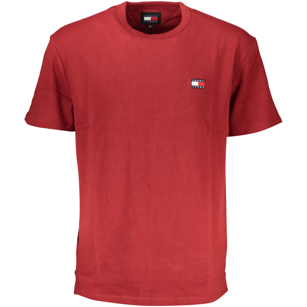 TOMMY HILFIGER MEN'S RED T-SHIRT