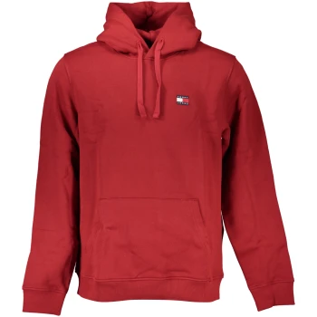 TOMMY HILFIGER MEN'S RED HOODIE