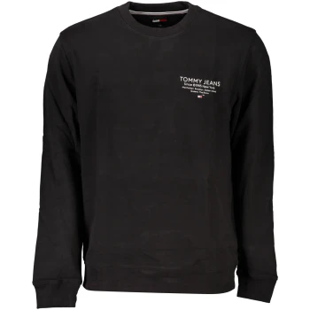 TOMMY HILFIGER MEN'S BLACK ORGANIC COTTON SWEATSHIRT