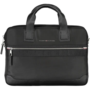 TOMMY HILFIGER BLACK MAN BRIEFCASE TOMMY HILFIGER BLACK MAN BRIEFCASE