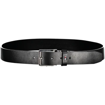 TOMMY HILFIGER MEN'S BLACK LEATHER BELT