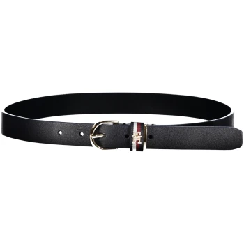 TOMMY HILFIGER WOMEN'S NAVY BLUE LEATHER BELT