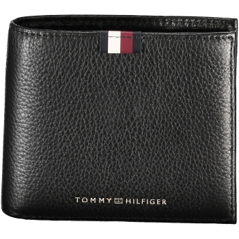 TOMMY HILFIGER MEN'S BLACK LEATHER BELT