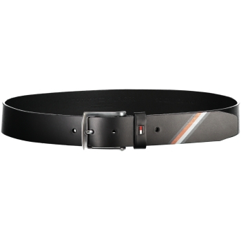 TOMMY HILFIGER MEN'S BLACK LEATHER BELT