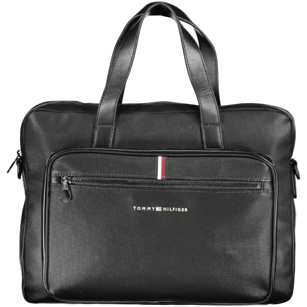 TOMMY HILFIGER BLACK MAN BRIEFCASE