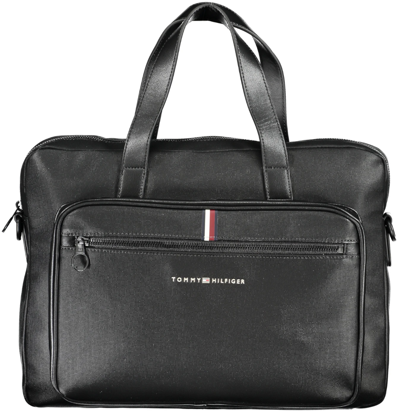 TOMMY HILFIGER BLACK MAN BRIEFCASE TOMMY HILFIGER BLACK MAN BRIEFCASE