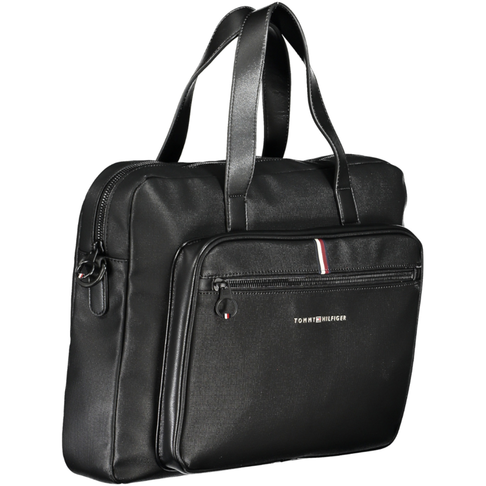 TOMMY HILFIGER BLACK MAN BRIEFCASE