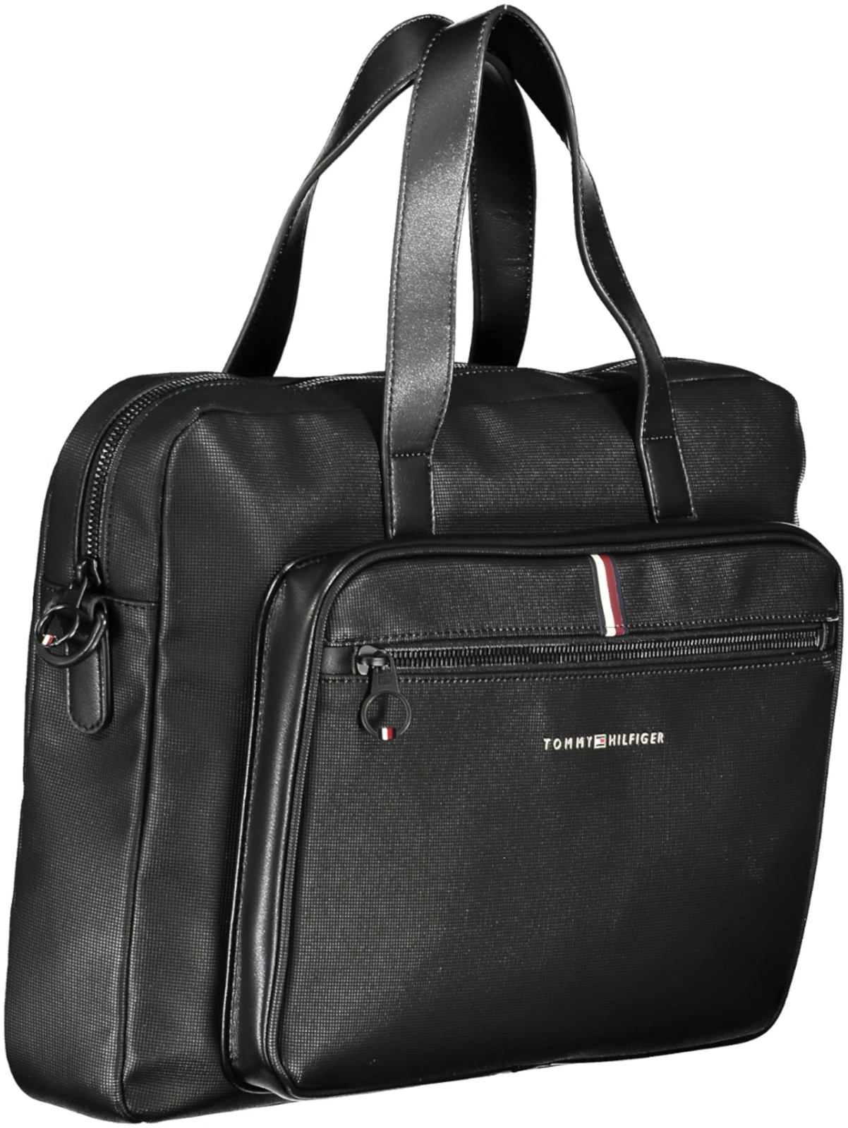 TOMMY HILFIGER BLACK MAN BRIEFCASE TOMMY HILFIGER BLACK MAN BRIEFCASE