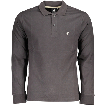 US GRAND POLO MEN'S GRAY LONG SLEEVED POLO US GRAND POLO MEN'S GRAY LONG SLEEVED POLO