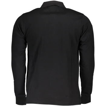 US GRAND POLO MEN'S LONG SLEEVED BLACK POLO SHIRT