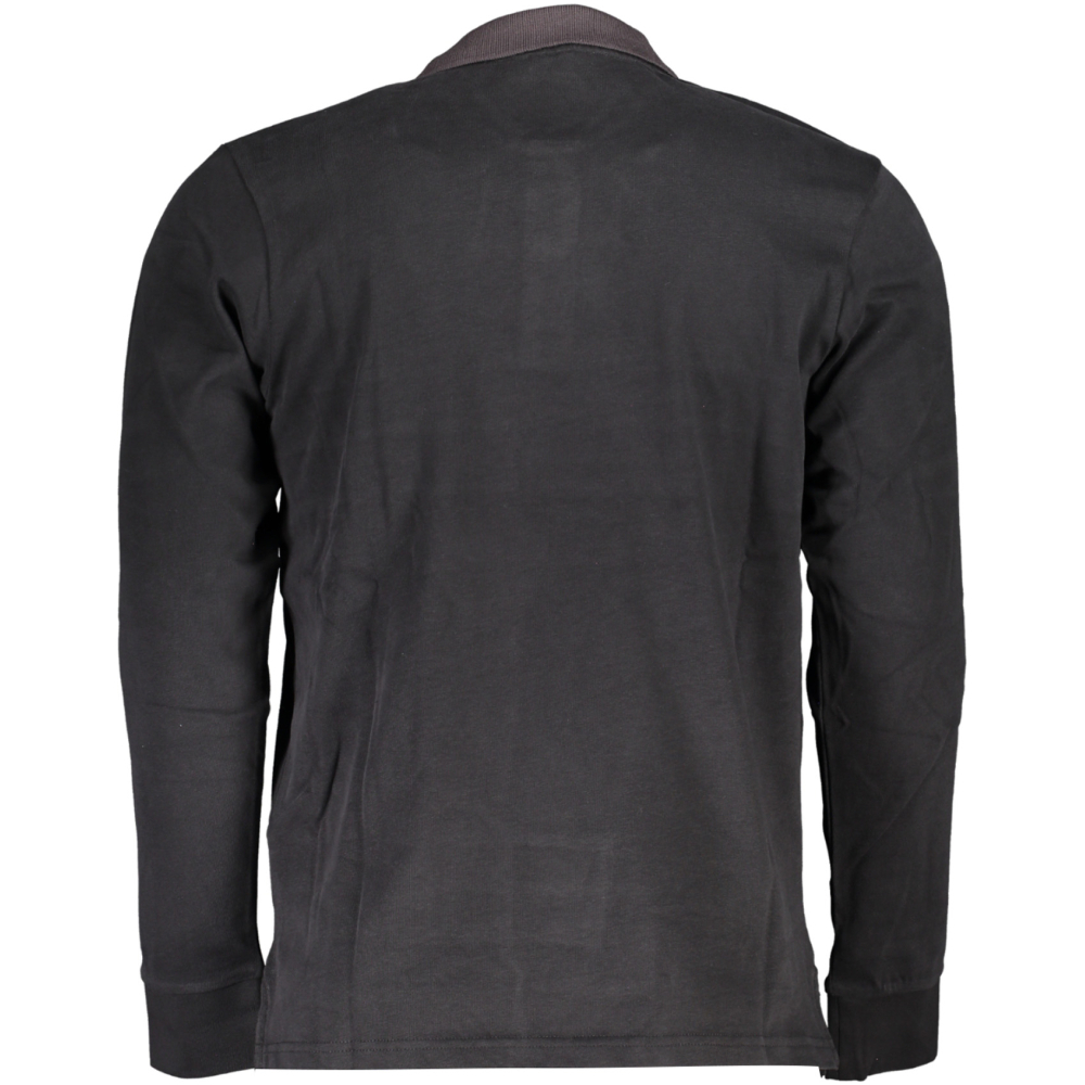 US GRAND POLO MEN'S BLACK LONG SLEEVED POLO SHIRT