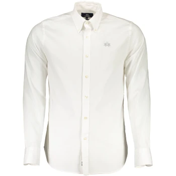 LA MARTINA MEN'S WHITE SLIM FIT SHIRT