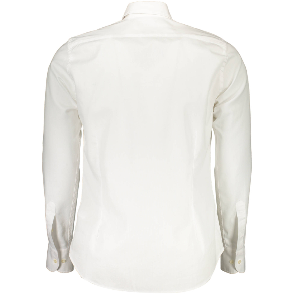 LA MARTINA MEN'S WHITE SLIM FIT SHIRT