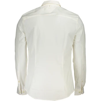 TOMMY HILFIGER MEN'S WHITE ORGANIC COTTON SHIRT TOMMY HILFIGER MEN'S WHITE ORGANIC COTTON SHIRT