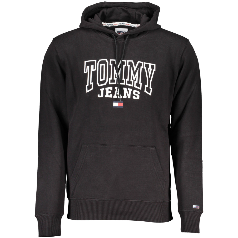 TOMMY HILFIGER MEN'S BLACK HOODIE