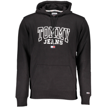 TOMMY HILFIGER MEN'S BLACK HOODIE TOMMY HILFIGER MEN'S BLACK HOODIE