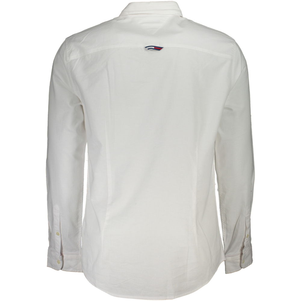 TOMMY HILFIGER MEN'S WHITE LONG SLEEVE SHIRT