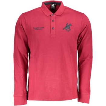 US GRAND POLO MEN'S LONG SLEEVED RED POLO SHIRT US GRAND POLO MEN'S LONG SLEEVED RED POLO SHIRT