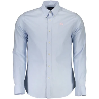 LA MARTINA MEN'S BLUE SLIM FIT SHIRT LA MARTINA MEN'S BLUE SLIM FIT SHIRT