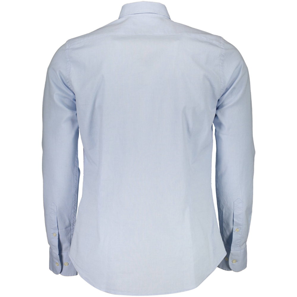 LA MARTINA MEN'S BLUE SLIM FIT SHIRT