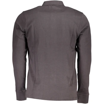 US GRAND POLO MEN'S GRAY LONG SLEEVED POLO
