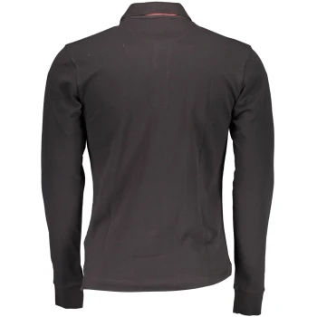 LA MARTINA MEN'S BLACK LONG SLEEVE POLO SHIRT
