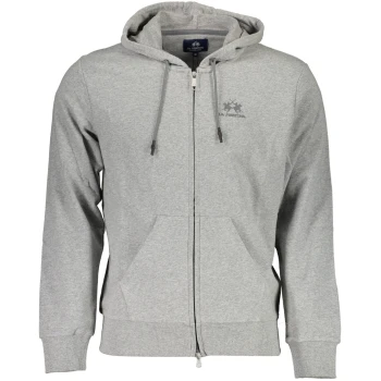 LA MARTINA MEN'S GRAY ZIPPED SWEATSHIRT