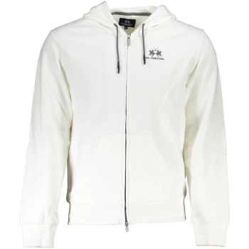 LA MARTINA MEN'S WHITE ZIPPED SWEATSHIRT