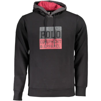 US GRAND POLO MEN'S BLACK HOODIE