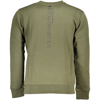 US GRAND POLO MEN'S MILITARY GREEN SWEATSHIRT