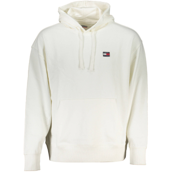 TOMMY HILFIGER MEN'S WHITE HOODIE TOMMY HILFIGER MEN'S WHITE HOODIE