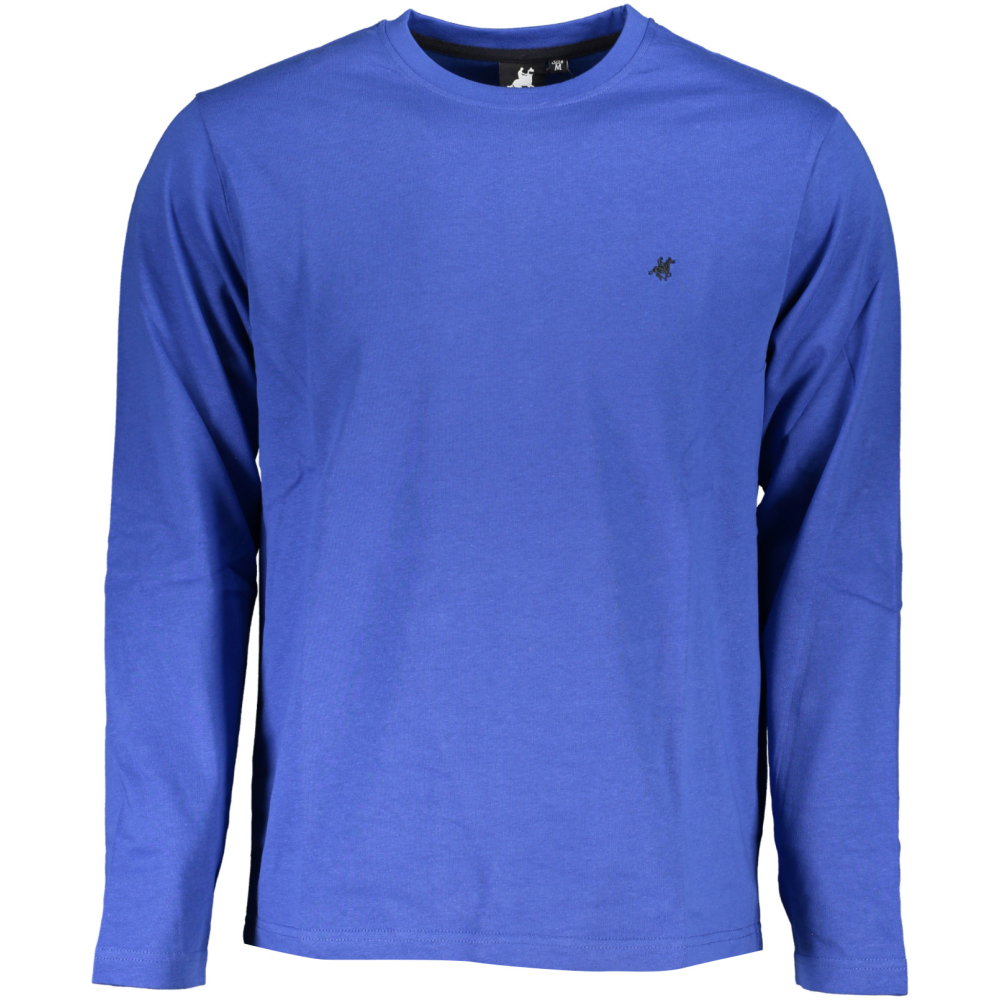 US GRAND POLO MEN'S LONG SLEEVE BLUE T-SHIRT