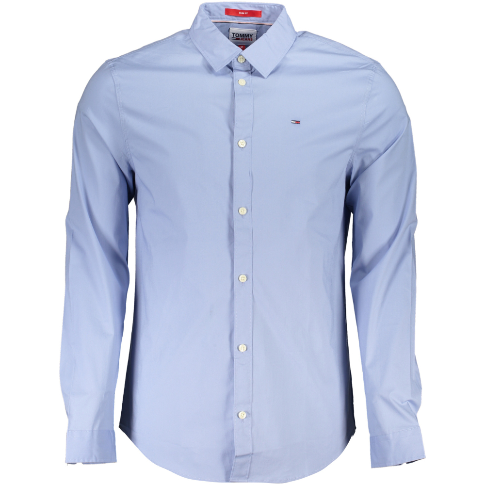 TOMMY HILFIGER MEN'S BLUE SLIM FIT SHIRT