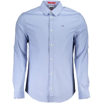 TOMMY HILFIGER MEN'S BLUE SLIM FIT SHIRT TOMMY HILFIGER MEN'S BLUE SLIM FIT SHIRT