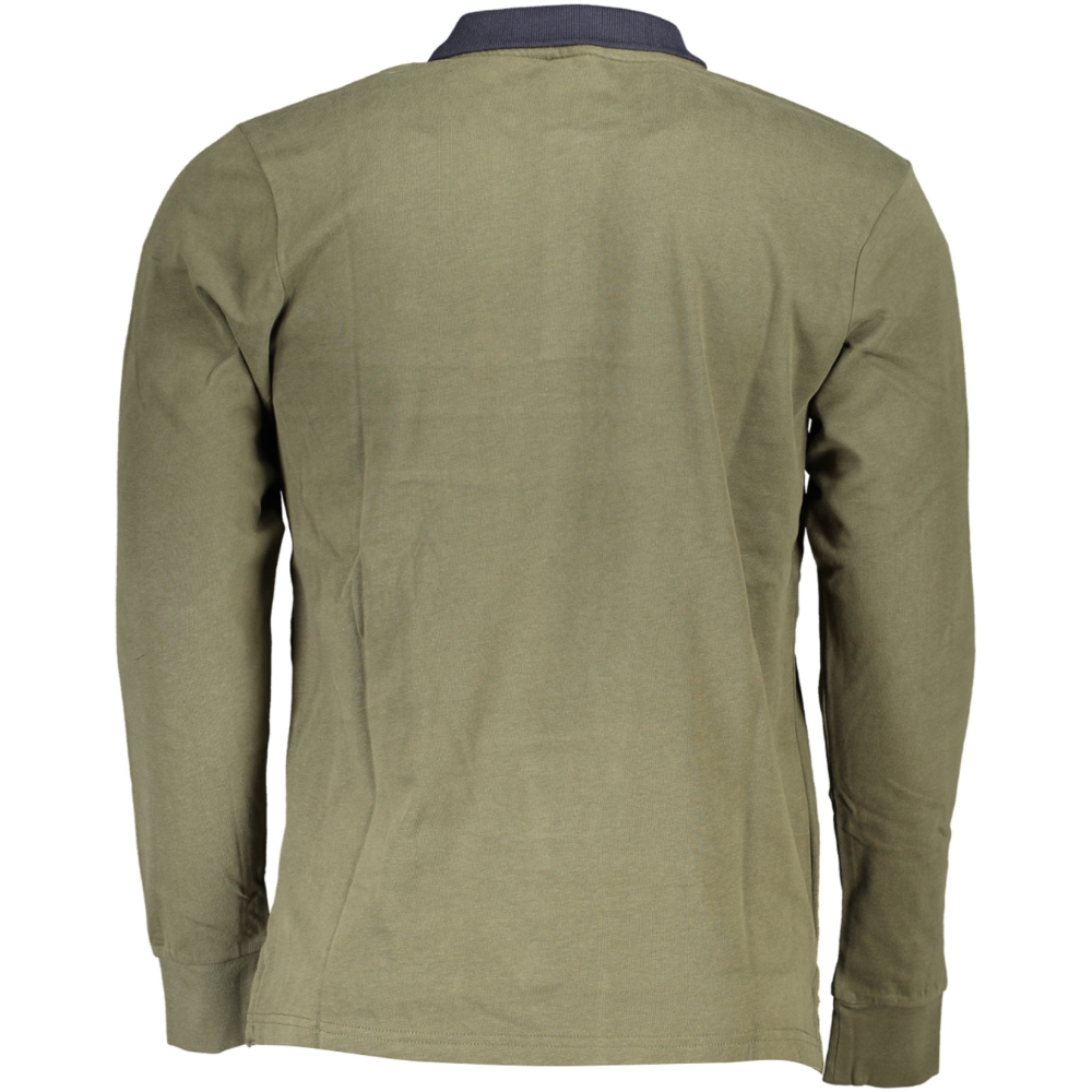 US GRAND POLO MILITARY GREEN MEN'S LONG SLEEVED POLO SHIRT